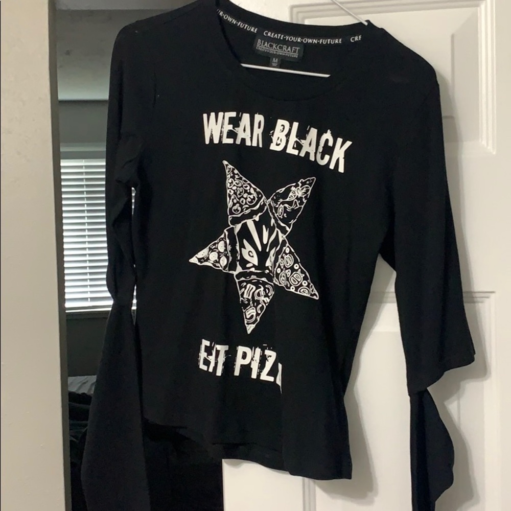 Wear Black Eat Pizza Blackcraft long sleeve